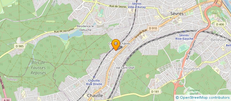 localisation de l'entreprise GREENTRADE.NET à CHAVILLE