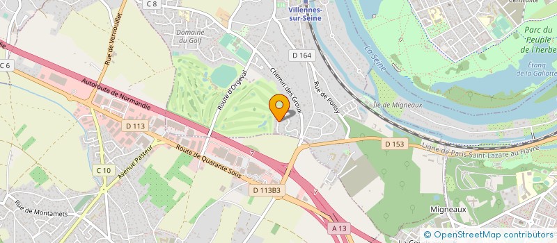 localisation de l'entreprise GREENTRANSITION  VILLENNES-SUR-SEINE