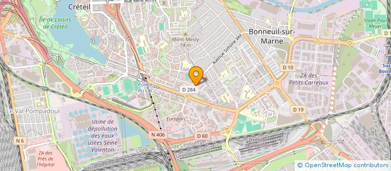 localisation de l'entreprise GREENVEST  CRETEIL