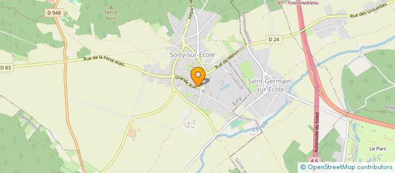 localisation de l'entreprise GREENWAY à SOISY-SUR-ECOLE
