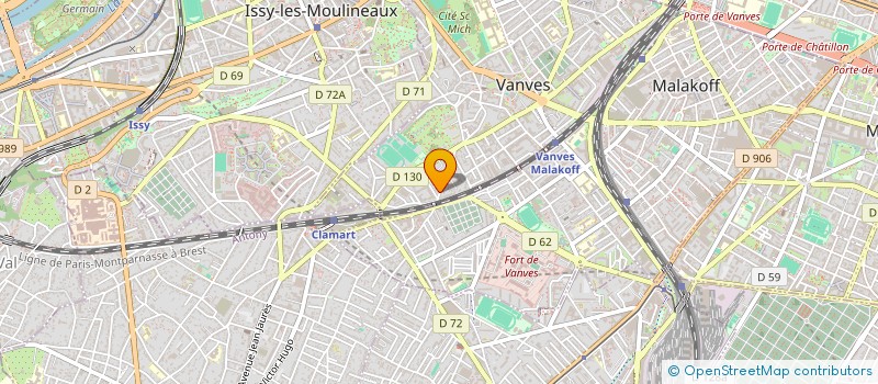 localisation de l'entreprise GREENWAY VTC à VANVES