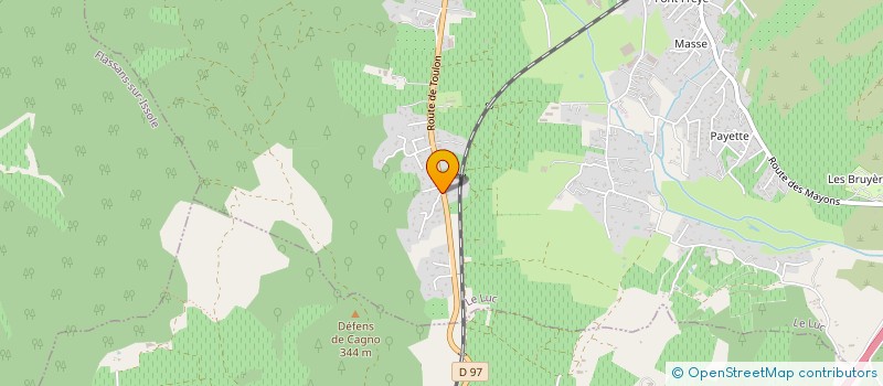 localisation de l'entreprise GREENWOOD  LE LUC