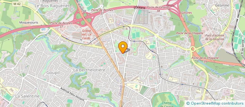 localisation de l'entreprise GREENWOOD à NANTES