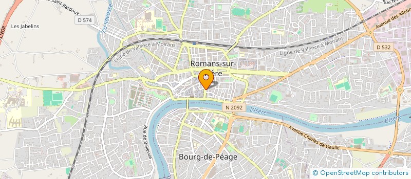 localisation de l'entreprise GREF  ROMANS-SUR-ISERE