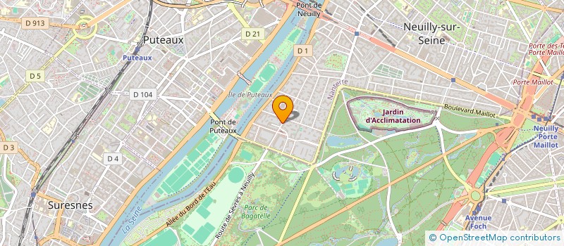 localisation de l'entreprise GREFA à NEUILLY-SUR-SEINE