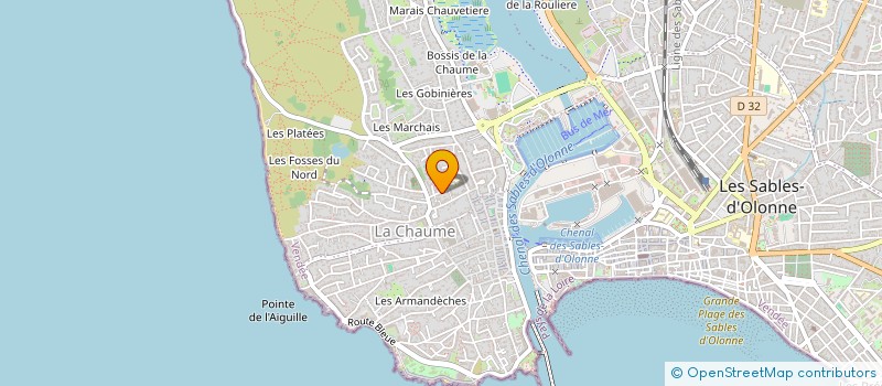 localisation de l'entreprise GREFAJETHO à LES SABLES D'OLONNE