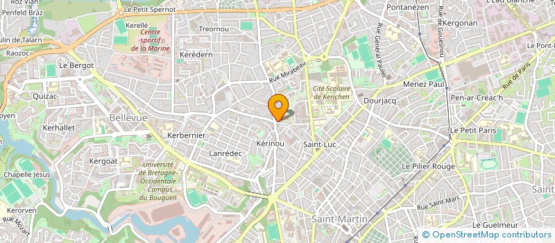 localisation de l'entreprise GREFAR à BREST
