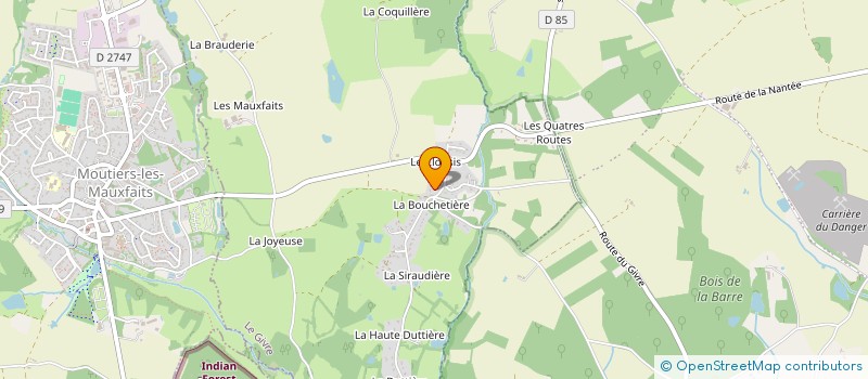 localisation de l'entreprise GREFFARD SEBASTIEN  LE GIVRE