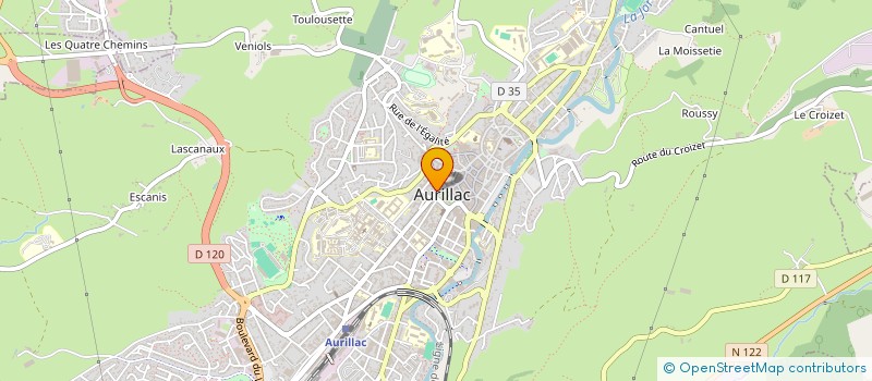 localisation de l'entreprise GREFFE DU TRIBUNAL DE COMMERCE D'AURILLAC à AURILLAC