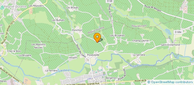 localisation de l'entreprise GREFFET ANTHONY  CERCIE