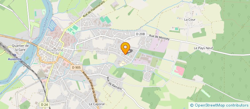 localisation de l'entreprise GREG à AUXONNE