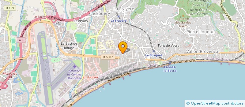 localisation de l'entreprise GREG à CANNES