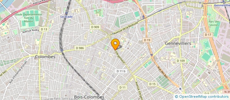 localisation de l'entreprise GREG BATIMENT à BOIS-COLOMBES