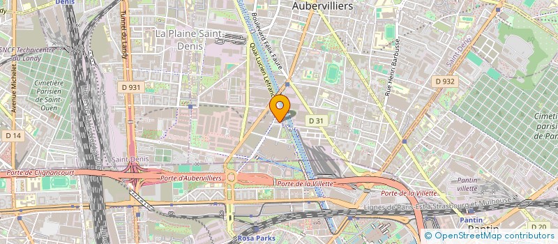 localisation de l'entreprise GREG EXPRESS à AUBERVILLIERS