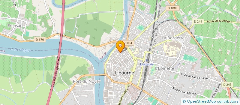 localisation de l'entreprise GREG I  LIBOURNE