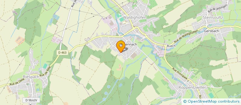 localisation de l'entreprise GREG-MAX  WALDIGHOFEN