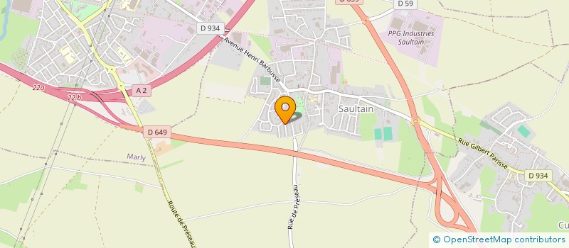 localisation de l'entreprise GREG MENUISERIE  SAULTAIN