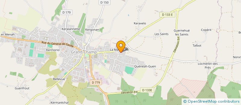 localisation de l'entreprise GREGAM TAXIS  GRAND-CHAMP