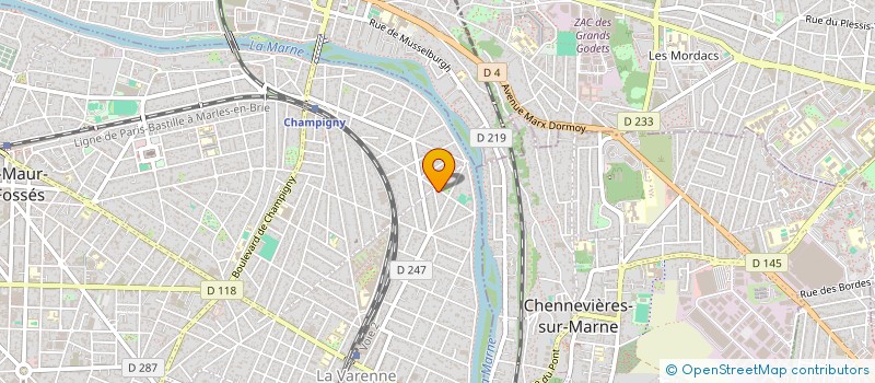 localisation de l'entreprise GREGAN à SAINT-MAUR-DES-FOSSES