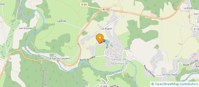 localisation de l'entreprise GREGELO  VALLEGUE