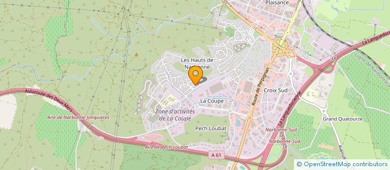 localisation de l'entreprise GREGEO  NARBONNE
