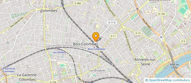 localisation de l'entreprise GREGIO à BOIS-COLOMBES