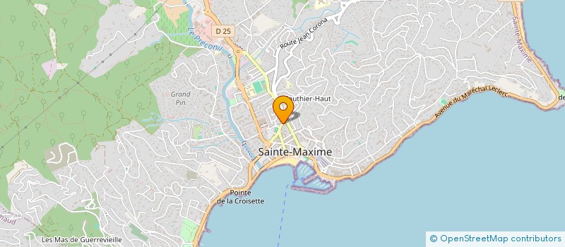 localisation de l'entreprise GREGOCHI à SAINTE-MAXIME