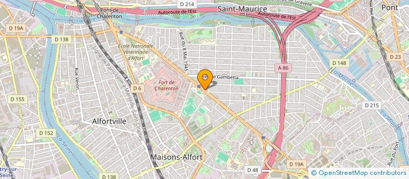 localisation de l'entreprise GREGOGNA ASSOCIES  MAISONS-ALFORT