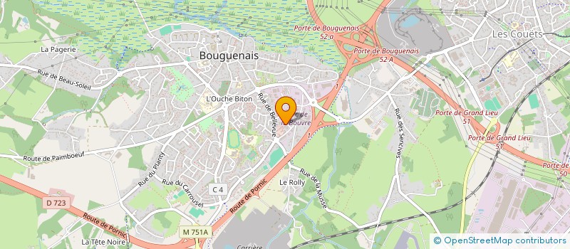 localisation de l'entreprise GREGOIRE à BOUGUENAIS