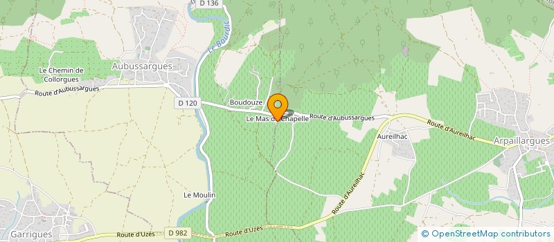 localisation de l'entreprise GREGOIRE  AUBUSSARGUES