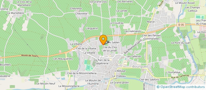 localisation de l'entreprise GREGOIRE à BOURGUEIL