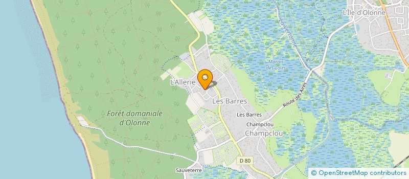 localisation de l'entreprise GREGOIRE AMIOT CONSEIL à LES SABLES-D'OLONNE