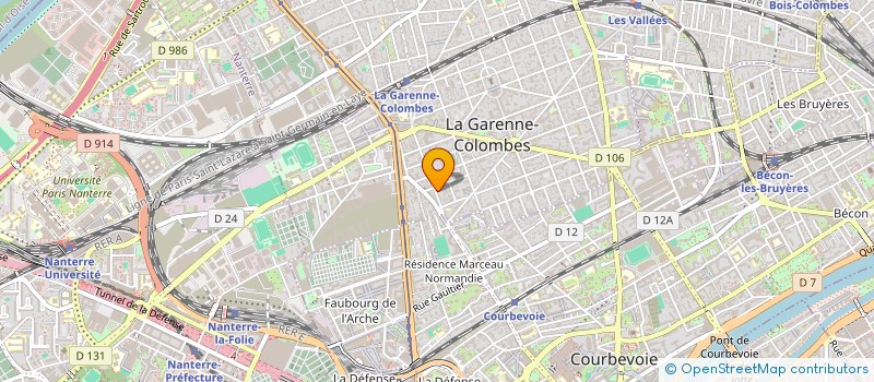 localisation de l'entreprise GREGOIRE DEPRESLE CREATION à LA GARENNE-COLOMBES