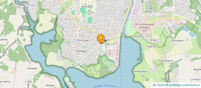 localisation de l'entreprise GREGOIRE LEVESQUE à VANNES