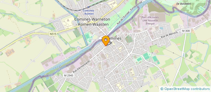 localisation de l'entreprise GREGOIRE MEURILLON ET GREGOIRE LEMAIRE, NOTAIRES ASSOCIES  COMINES