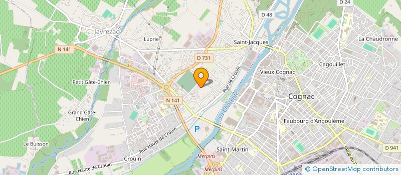 localisation de l'entreprise GREGOIRE O & O à COGNAC