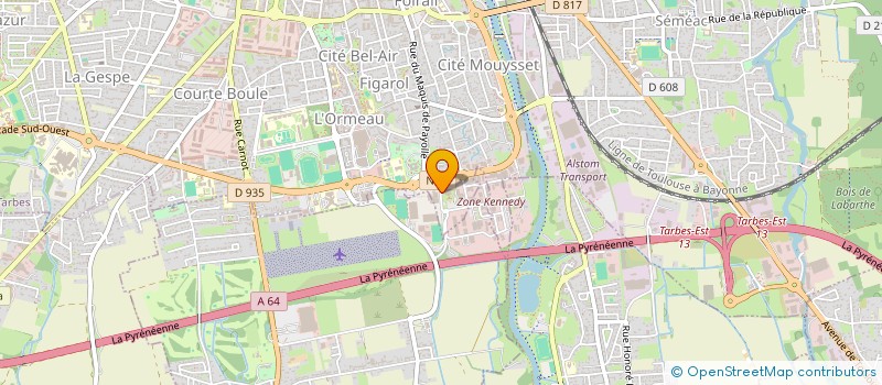 localisation de l'entreprise GREGOIRE PRIEUR, GREFFIER DU TRIBUNAL DE COMMERCE ASSOCIE  TARBES