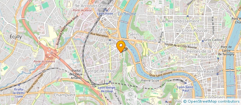 localisation de l'entreprise GREGOIRE REBOTIER, OLIVIER PERET, HUGO LEVRAULT ET BENJAMIN MERLE NOTAIRES ASSOCIES  LYON 9EME