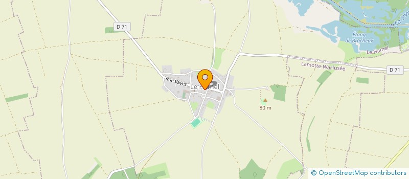 localisation de l'entreprise GREGOIRE - VERHAEGHE  LE HAMEL