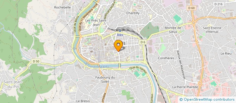 localisation de l'entreprise GREGORI ANTOINE ET C à ALES