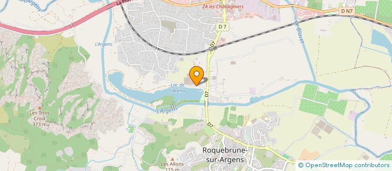 localisation de l'entreprise GREGORIOU à ROQUEBRUNE-SUR-ARGENS