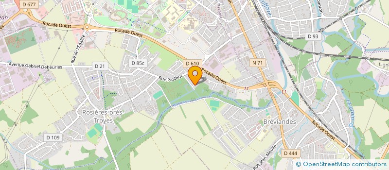 localisation de l'entreprise GREGORIUS  ROSIERES-PRES-TROYES