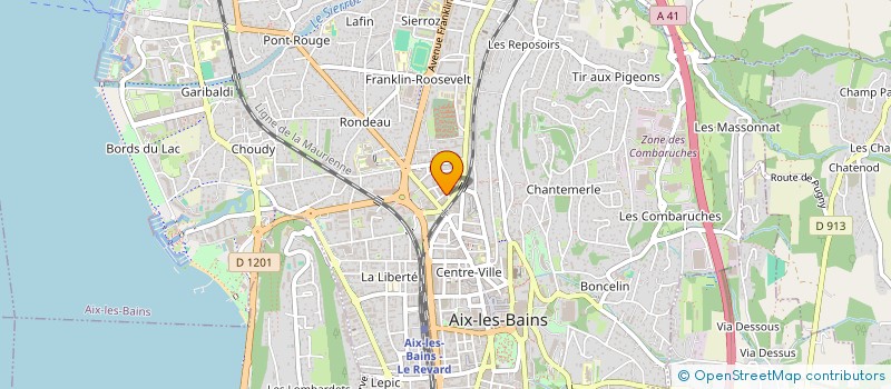 localisation de l'entreprise GREGORY 29  AIX-LES-BAINS