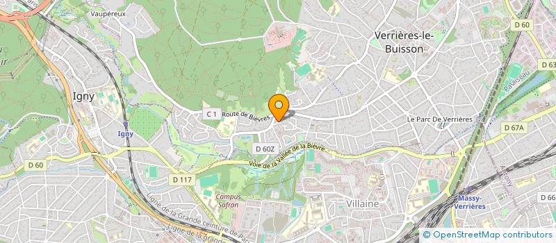 localisation de l'entreprise GREGORY à VERRIERES-LE-BUISSON