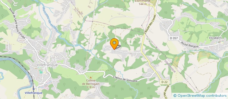 localisation de l'entreprise GREGORY BIETTE  VILLEFRANQUE