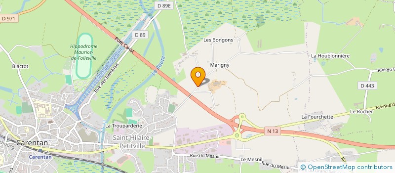 localisation de l'entreprise GREGORY FOSSEY à CARENTAN-LES-MARAIS