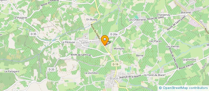 localisation de l'entreprise GREGORY GUILLARME FORMATIONS  SALLES-ARBUISSONNAS-EN-BEAUJOLAIS