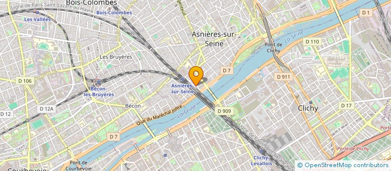 localisation de l'entreprise GREGORY HENNION DIAGNOSTICS à ASNIERES-SUR-SEINE