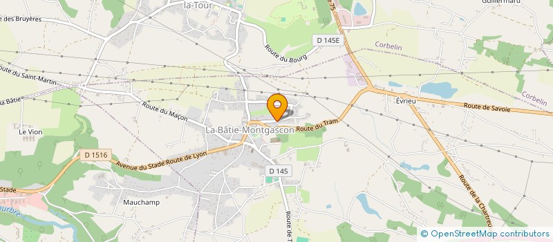 localisation de l'entreprise GREGORY LESAINT MENUISERIE ISOLATION  LA BATIE-MONTGASCON