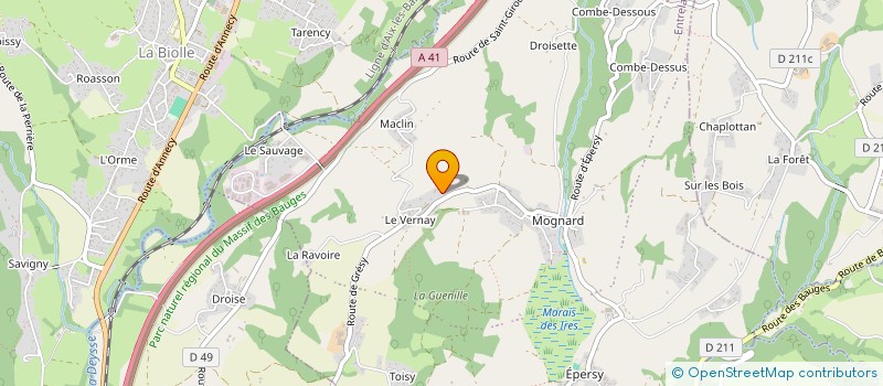 localisation de l'entreprise GREGOUNET  ENTRELACS